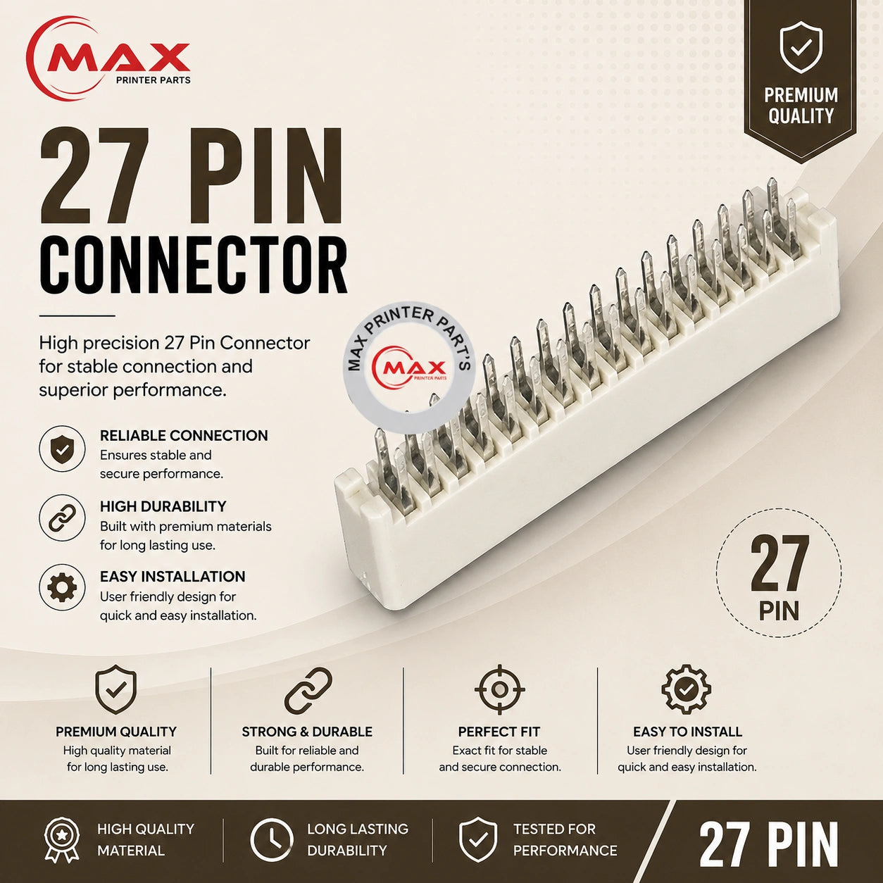 27 Pin FFC Connector For Canon imageCLASS MF4750 Product with Info