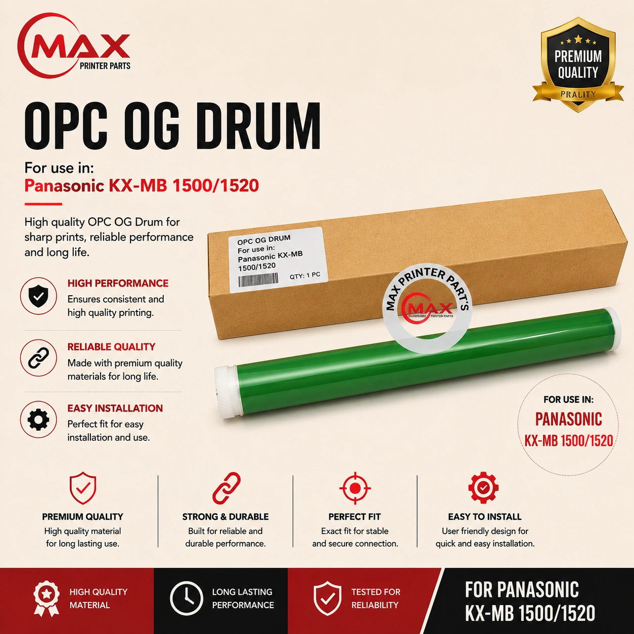 Opc OG Drum Panasonic KX-MB 1500/ 1520 Product with Info