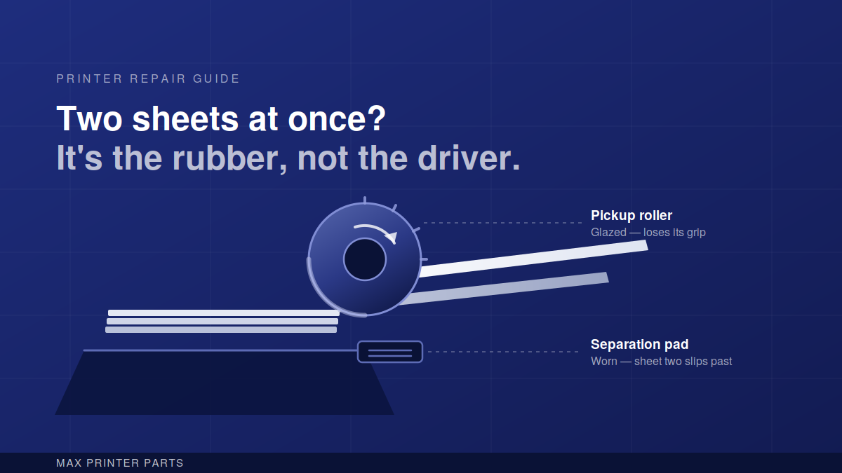 Your Printer Is Pulling Two Sheets at Once. Here's the Part That's Failing.
