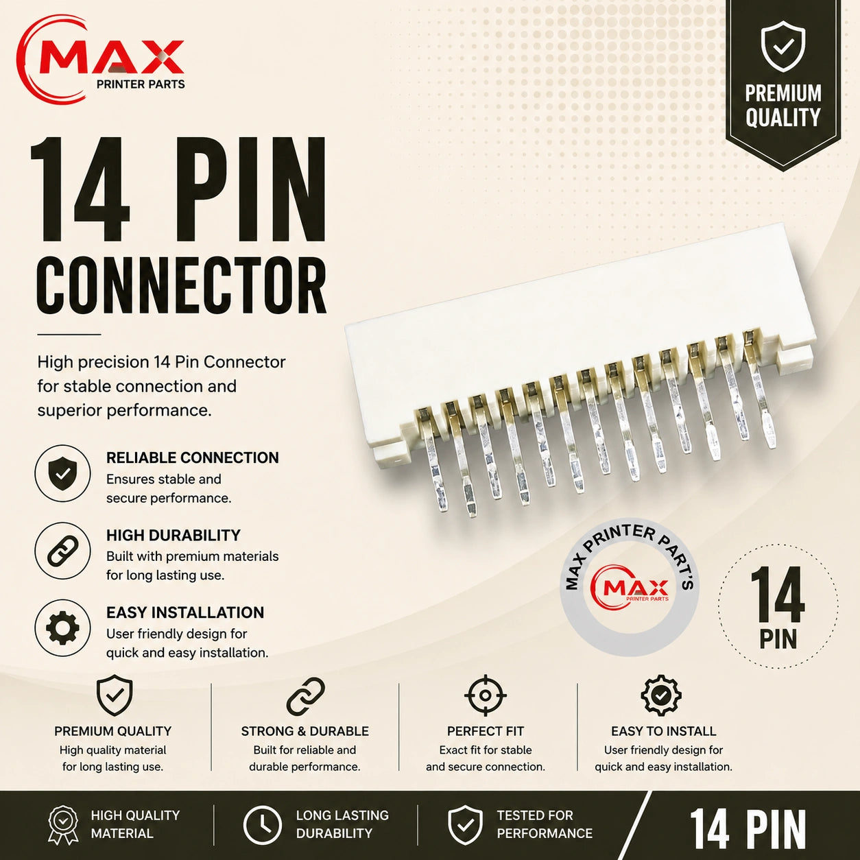 14 Pin FFC Connector For Samsung Xpress SL-M2876 Product with Info