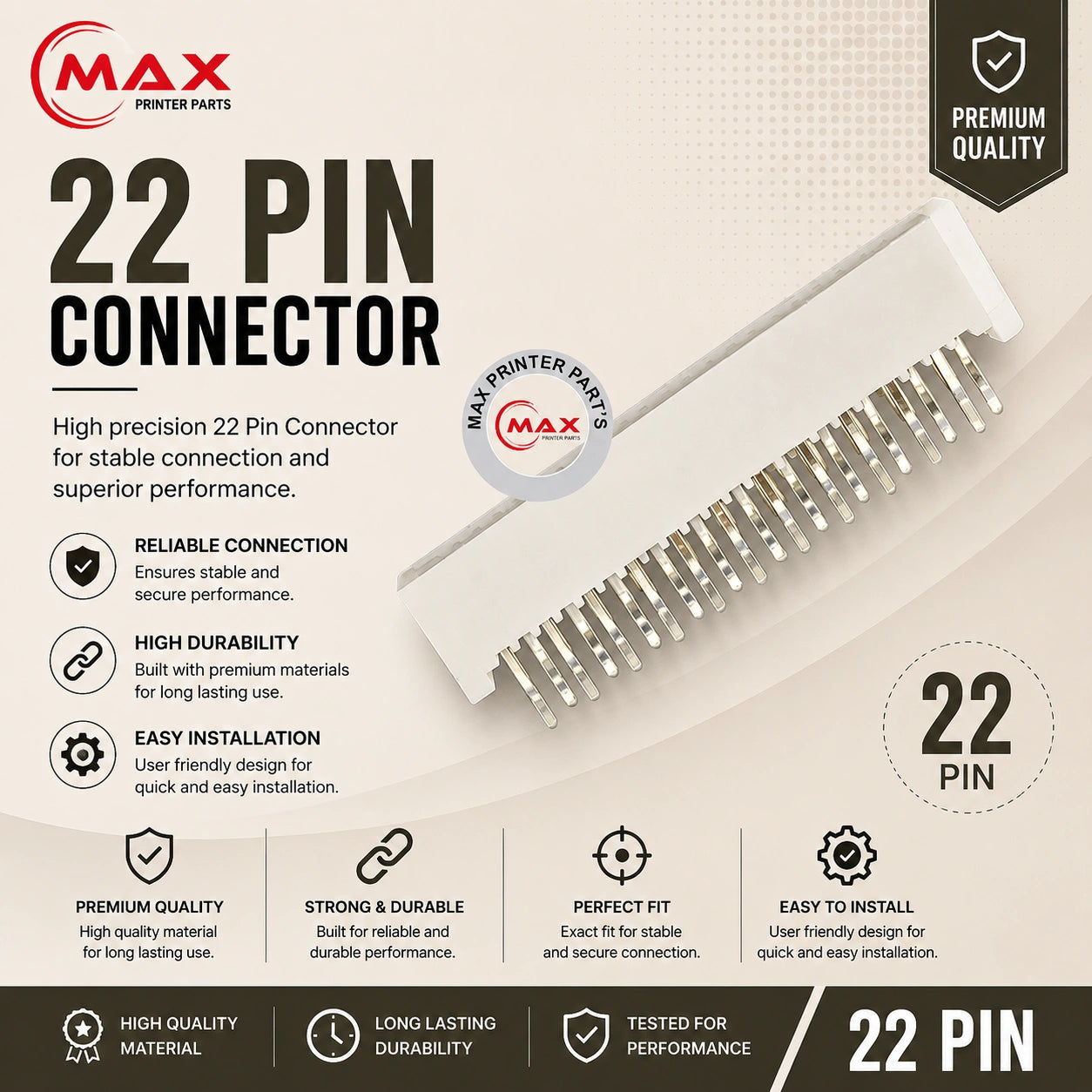 22 Pin FFC Connector For Canon PIXMA G2000 Product with Info