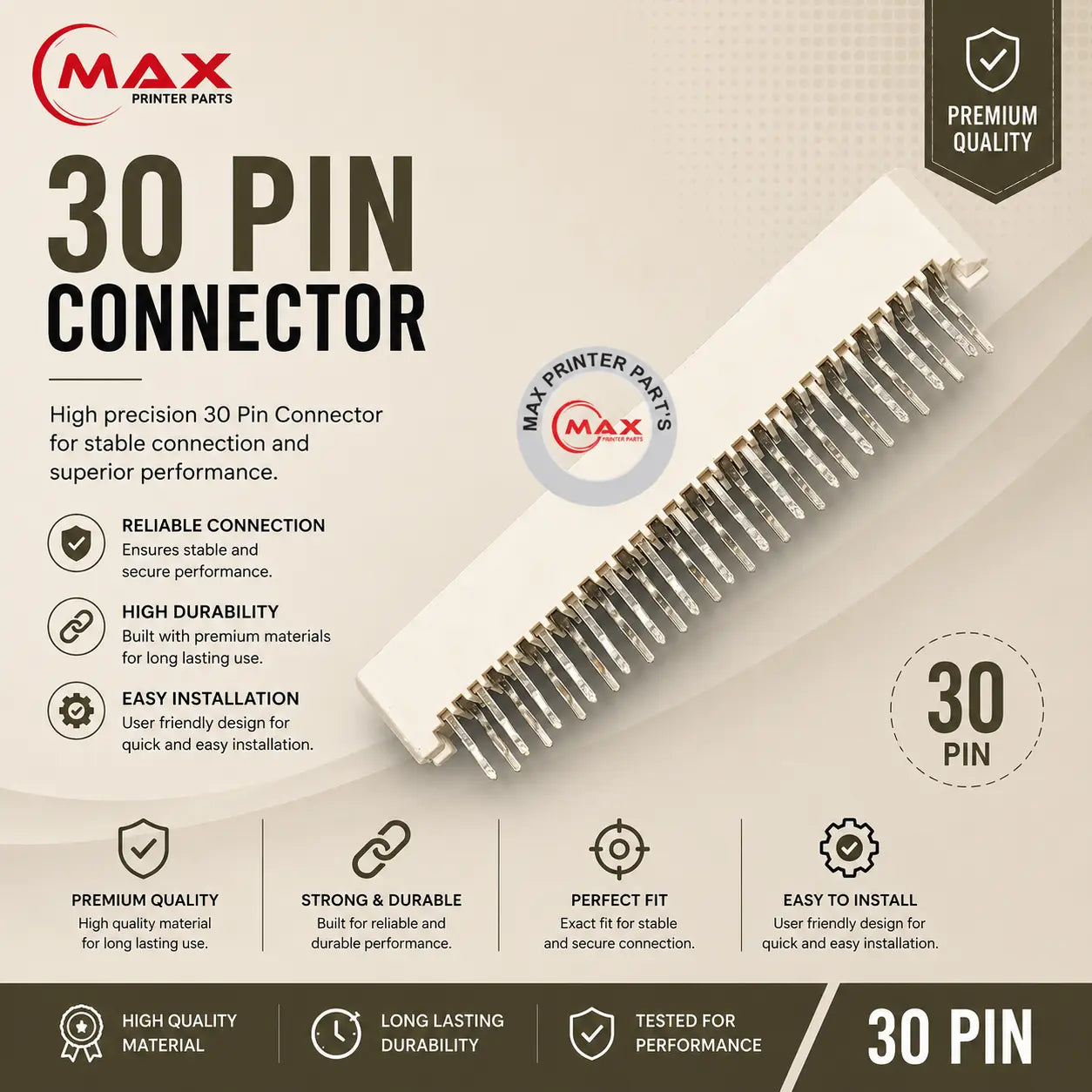 30 Pin FFC Connector For Epson Product with Info
