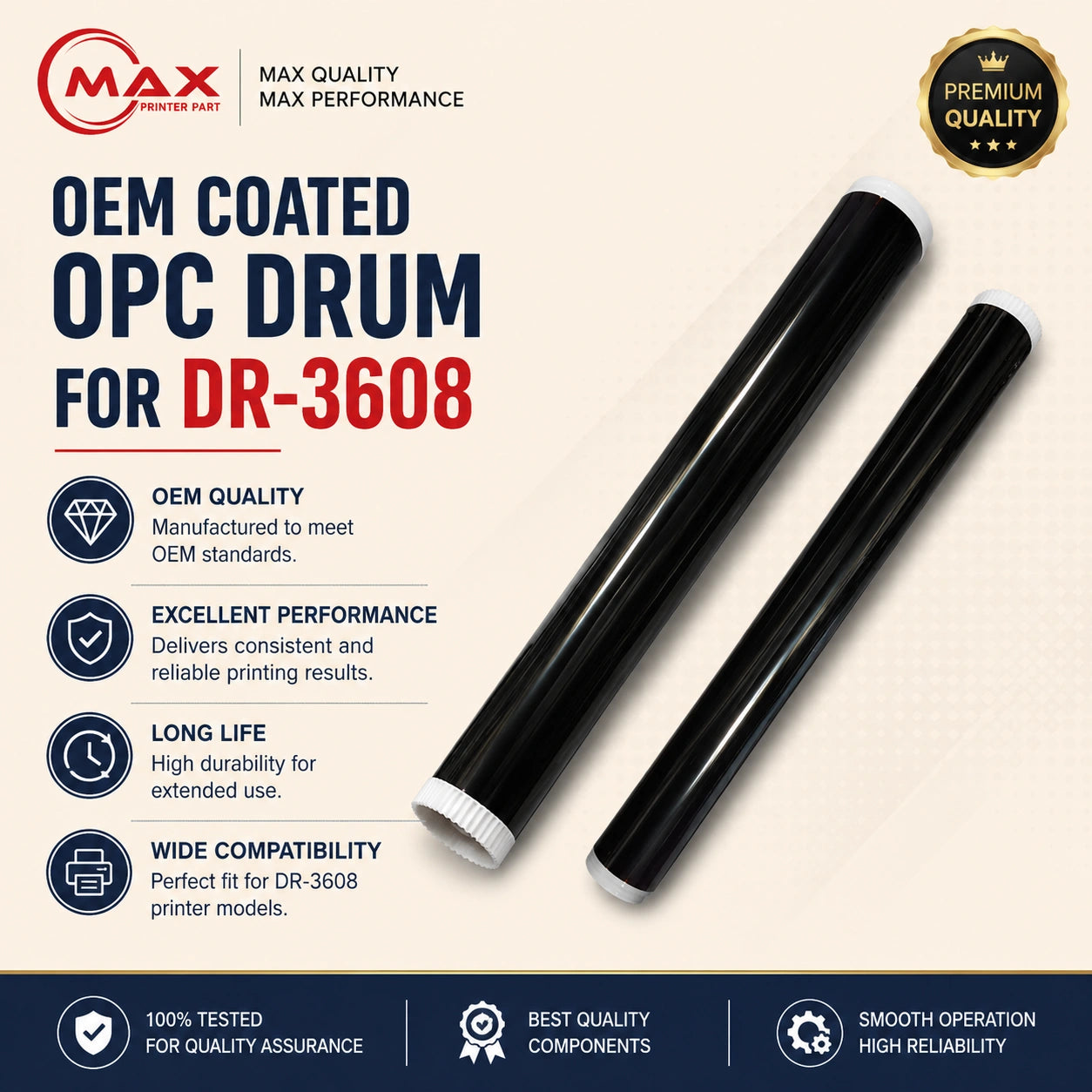 OEM Coated Opc Drum For DR-3608 Product with Info