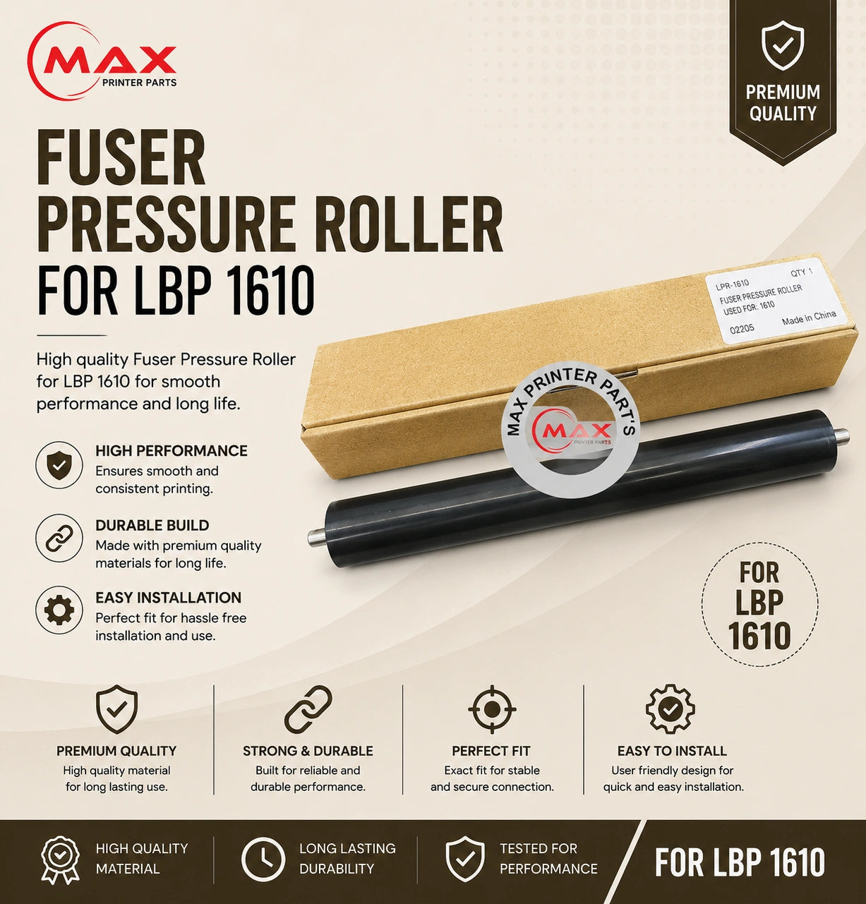 Rubber Lower Roller For Samsung Xpress SL-M2876nd Product with Info