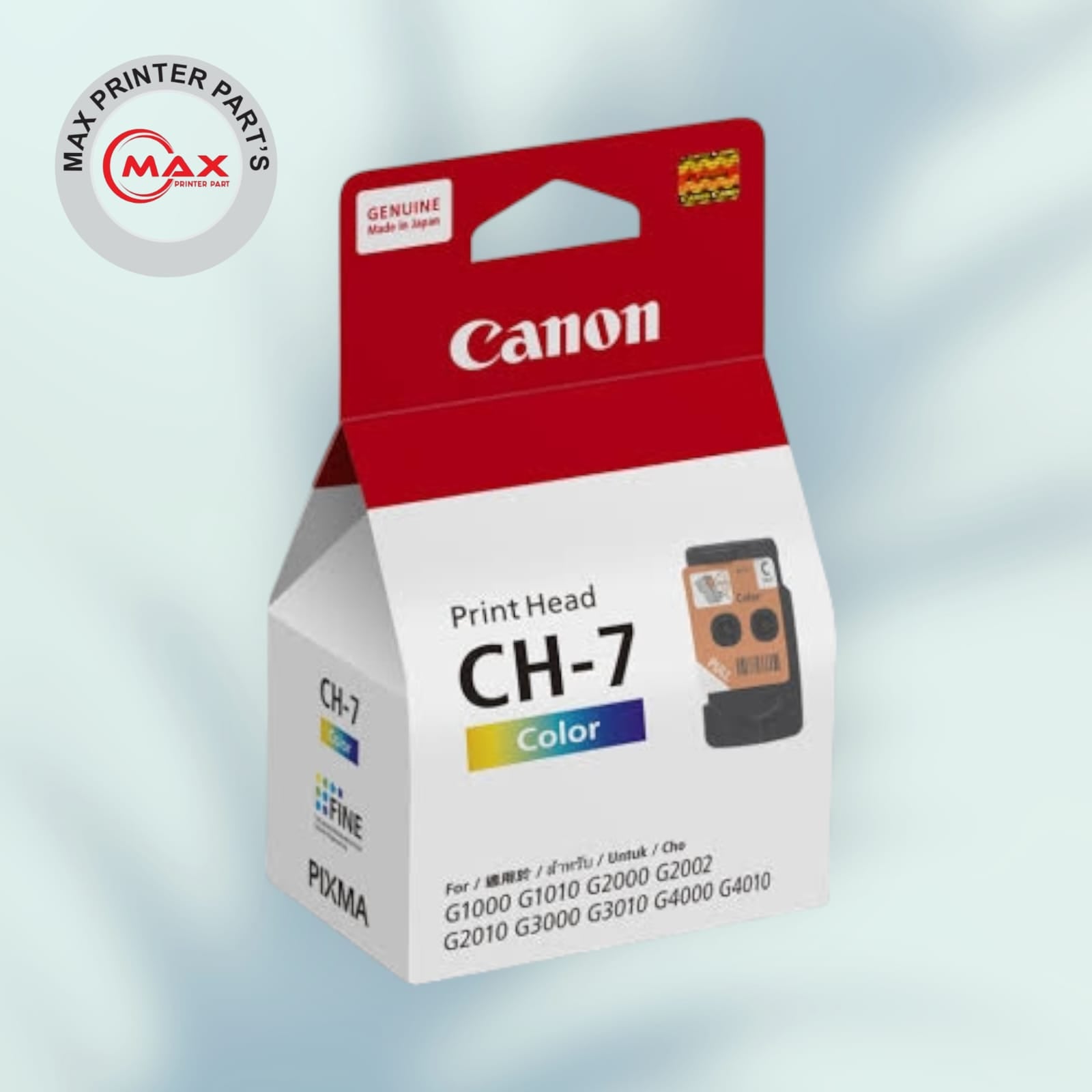 Print Head / Head Cartridge Canon CH-7 Tri-Col G1000 / G2000 / G2002 / G2010 / G2012 / G3000 / G3010 / G4010 Printer (New Original)